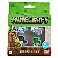Minecraft Licensed Eraser Set, 1-1/4" x 1-1/4", Set of 4 Erasers 1 thumbnail image
