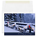 Custom Full-Color Holiday Cards With Envelopes, 7-7/8" x 5-5/8", Brilliant Bunting, Box Of 25 Cards