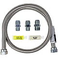 Certified Appliance Accessories Universal Gas Line Connector Kit, 4', Silver 1 thumbnail image