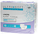 Ultra-Soft Plus Cloth-Like Liners, Super, 14" x 25 1/2", Purple, 18 Liners Per Bag, Case Of 4 Bags 1 thumbnail image