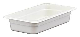Cambro Camwear GN 1/3 Size 2" Food Pans, 2”H x 7”W x 12-3/4”D, White, Set Of 6 Pans 1 thumbnail image