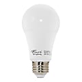 Euri A19 3000 Series LED Light Bulbs, Dimmable, 800 Lumens, 9 Watt, 3000K/Warm White, Pack Of 4 Bulbs