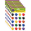Teacher Created Resources Stickers Valu-Paks, Colorful Paw Print, 260 Stickers Per Pack, Set Of 6 Packs 1 thumbnail image