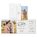 Custom Wedding & Event Invitations With Envelopes, 13-5/8" x 5-1/2", Joyous Day, Box Of 25 Cards