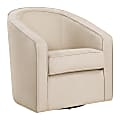 Office Star Danica Fabric Swivel Accent Chair, 31-1/4”H x 29-3/4”W x 31-1/4”D, Tan Zig-Zag 1 thumbnail image