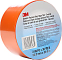 3M™ 764 Flagging and Marking Tape, 3" Core, 2" x 36 Yd., Orange, Case of 24