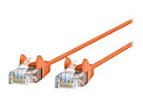 Belkin CAT6 Slim Gigabit Snagless UTP Ethernet Cable - 1 ft Category 6 Network Cable  - CE001B01ORGS 1 thumbnail image