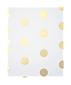 Divoga® Gold Struck 2-Pocket Folder, 8 1/2" x 11", Gold Dot Design