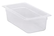 Cambro Translucent GN 1/3 Food Pans, 4"H x 6-15/16"W x 12-3/4"D, Pack Of 6 Containers