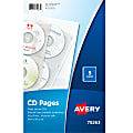 Avery® CD Sheet-Protector Pages, Clear, Pack Of 5