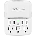Compucessory 3-Outlet/4-USB Wall Charger Surge Protector, CCS25667 1 thumbnail image