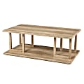 SEI Furniture Markworth Geometric Cocktail Table, 15-1/2"H x 42"W x 23-3/4"D, Natural