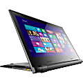 Lenovo IdeaPad Flex 15D 15.6" Touchscreen LCD Notebook - AMD E-Series E1-2100 Dual-core (2 Core) 1 GHz - 4 GB DDR3 SDRAM - 500 GB HHD - Windows 8.1 - 1366 x 768 - Black, Gray 1 thumbnail image