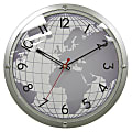 Chaney Instrument™ World Design Wall Clock, Silver 1 thumbnail image
