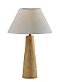 Adesso Brayden Tapered Table Lamp, 27”H, Off-White Shade/Natural Base 1 thumbnail image