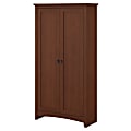 Bush Furniture Buena Vista Tall Storage Cabinet With Doors, Serene Cherry, Standard Delivery
