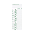 Acroprint Weekly Time Cards For Acroprint ATT 310 Totaling Time Recorder, 10" x 4", White/Green, Pack Of 200 1 thumbnail image
