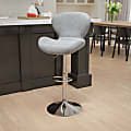 Flash Furniture Contemporary Adjustable Fabric Bar Stool, Gray 1 thumbnail image