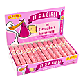 Concord Confections It's A Girl Pink Bubble Gum Cigar Box, 25.2 Oz, Pack Of 36 Gum Cigars