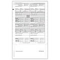 ComplyRight® W-2 Tax Forms, Pressure Seal, 4-Up (Box Format), Copies B, C, 2 Or Extra Copy, EZ-Fold Simplex, Laser, 14", Pack Of 500 Forms