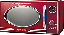Nostalgia Electrics Retro 0.9 Cu Ft 800-Watt Countertop Microwave, Retro Red 1 thumbnail image