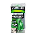 Duracell® Light Up Lightning Cable, 3', Green, LE2244