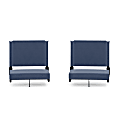 Flash Furniture Grandstand Comfort Seats, Navy Blue/Black, Set Of 2 Seats 1 thumbnail image