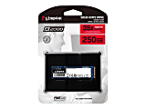 Kingston A2000 - SSD - encrypted - 250 GB - internal - M.2 2280 - PCIe 3.0 x4 (NVMe) - 256-bit AES 1 thumbnail image