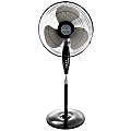 Holmes 16" Oscillating Blade Stand Fan With Metal Grill, 18-1/2" x 40-1/2", Black