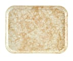 Cambro Camtray Rectangular Serving Trays, 14" x 18", Antique Gold, Pack Of 12 Trays