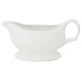 Gibson Home Bountiful Joy Embossed Durastone Gravy Boat, 15 Oz, White 1 thumbnail image