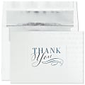 Custom Embellished All Occasion Cards And Foil Envelopes, 7-7/8" x 5-5/8", Subtle Thank You, Box Of 25 Cards 1 thumbnail image