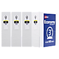 Avery® Economy View 3 Ring Binders, 3" Round Rings, White, Pack Of 4 1 thumbnail image