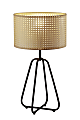 Adesso® Colton Table Lamp, 25"H, Brown Shade/Antique Bronze Base 1 thumbnail image