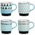 Mr. Coffee Prime Valley 4-Piece Stackable Coffee Mug Set, 15 Oz, Assorted Colors 1 thumbnail image