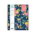 Blue Sky™ Day Designer Academic Weekly/Monthly CYO Planner, 8-1/2" x 11", Peyton Navy/Gold Foil, July 2020 To June 2021, 107924-A