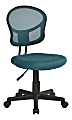 Office Star™ Mesh Mid-Back Task Chair, Blue/Black