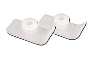 Medline Guardian Walker Ski/Glider Caps, White, Case Of 6 Pairs