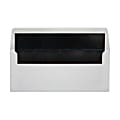 LUX #10 Foil-Lined Square-Flap Envelopes, Peel & Press Closure, White/Black, Pack Of 500 1 thumbnail image