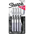 Sharpie® Metallic Markers, Silver, Pack Of 4 Markers