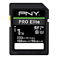 PNY PRO Elite Class 10 U3 V30 SD Flash Memory Card, 1TB