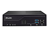 Shuttle XPC slim DH310V2 Barebone System Slim PC - Intel H310 Chipset - Socket H4 LGA-1151 - Black - 32 GB DDR4 SDRAM DDR4-2666/PC4-21300 Maximum RAM Support - Serial ATA/600 - Intel HD Graphics Integrated - 1 x Total Bays 1 thumbnail image