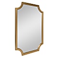 Uniek Kate And Laurel Hogan Framed Scalloped Mirror, 36”H x 24”W x 1”D,. Gold