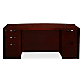 HON® Valido™ Bow-Front Desk, Mahogany