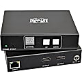 Tripp Lite 2-Port HDMI Over IP Extender Kit w/ RS-232 Serial & IR Control TAA - 1 Input Device - 1 Output Device - 656.17 ft Range - 2 x Network (RJ-45) - 1 x HDMI In - 3 x HDMI Out - Serial Port - 1920 x 1440 - Twisted Pair - Category 6 - Rack-mountable 1 thumbnail image