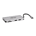 Tripp Lite Dual-Display 8-Port USB-C Dock, Gray, TRPU442DOCK8