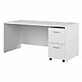 Bush Business Furniture Studio C 66"W Office Computer Desk With 2-Drawer Mobile File Cabinet, White, Standard Delivery 1 thumbnail image