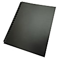 GBC® 100% Recycled Poly Binding Covers, 8 1/2" x 11", Black, Pack Of 25