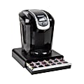 Mind Reader Anchor Collection Single Serve Coffee Pod Drawer Countertop Organizer, 3”H x 13”W x 13-1/4”D, Black