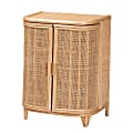 bali & pari Yanka 25"W Bohemian Storage Cabinet, Natural 1 thumbnail image